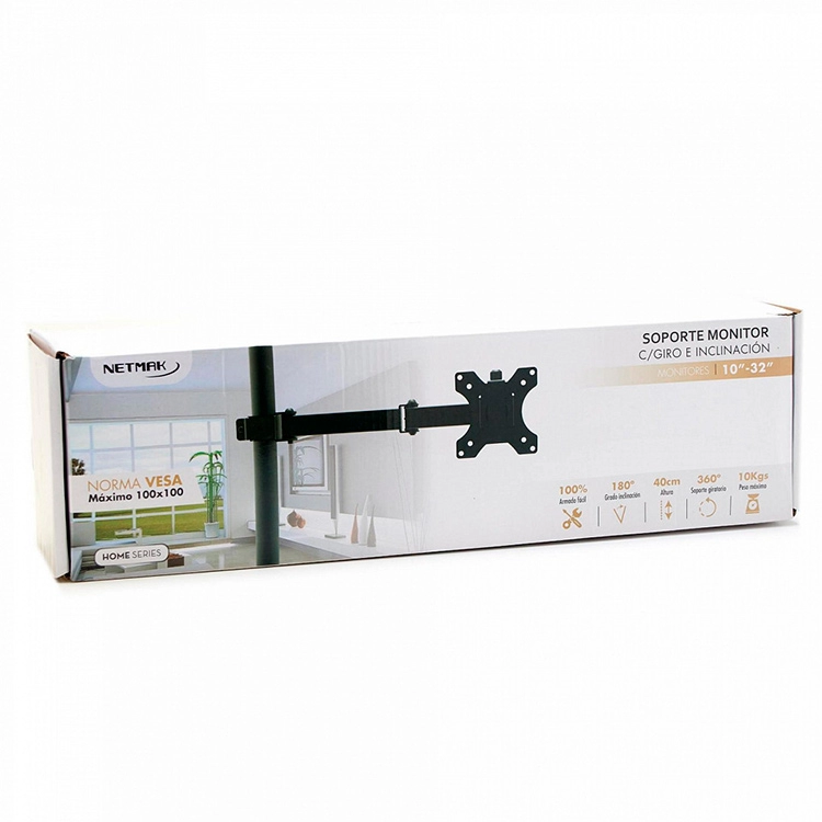 Soporte para Monitor Netmak 10" - 32 " Brazo Movil Articulado Art.NM-ST17